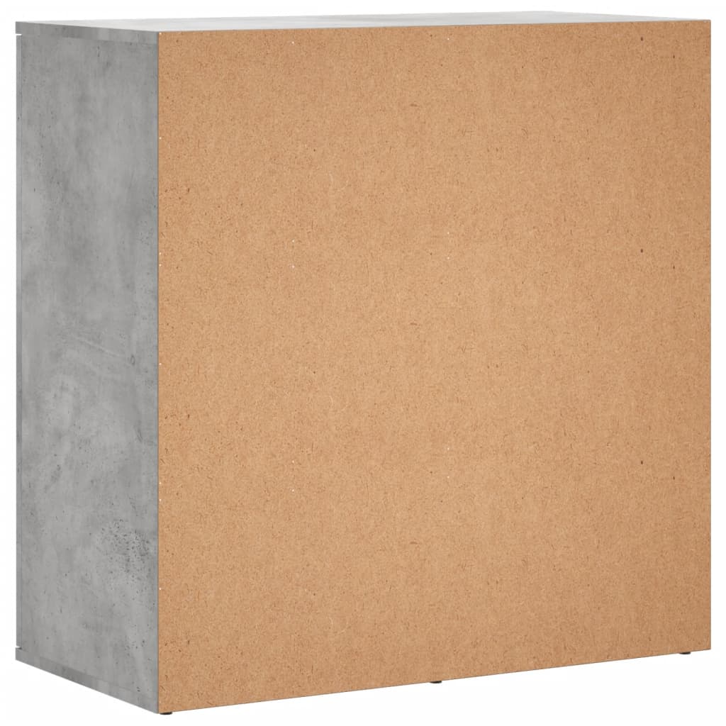 Dulapuri, 2 buc., gri beton, 79x38x80 cm, lemn prelucrat GartenMobel Dekor