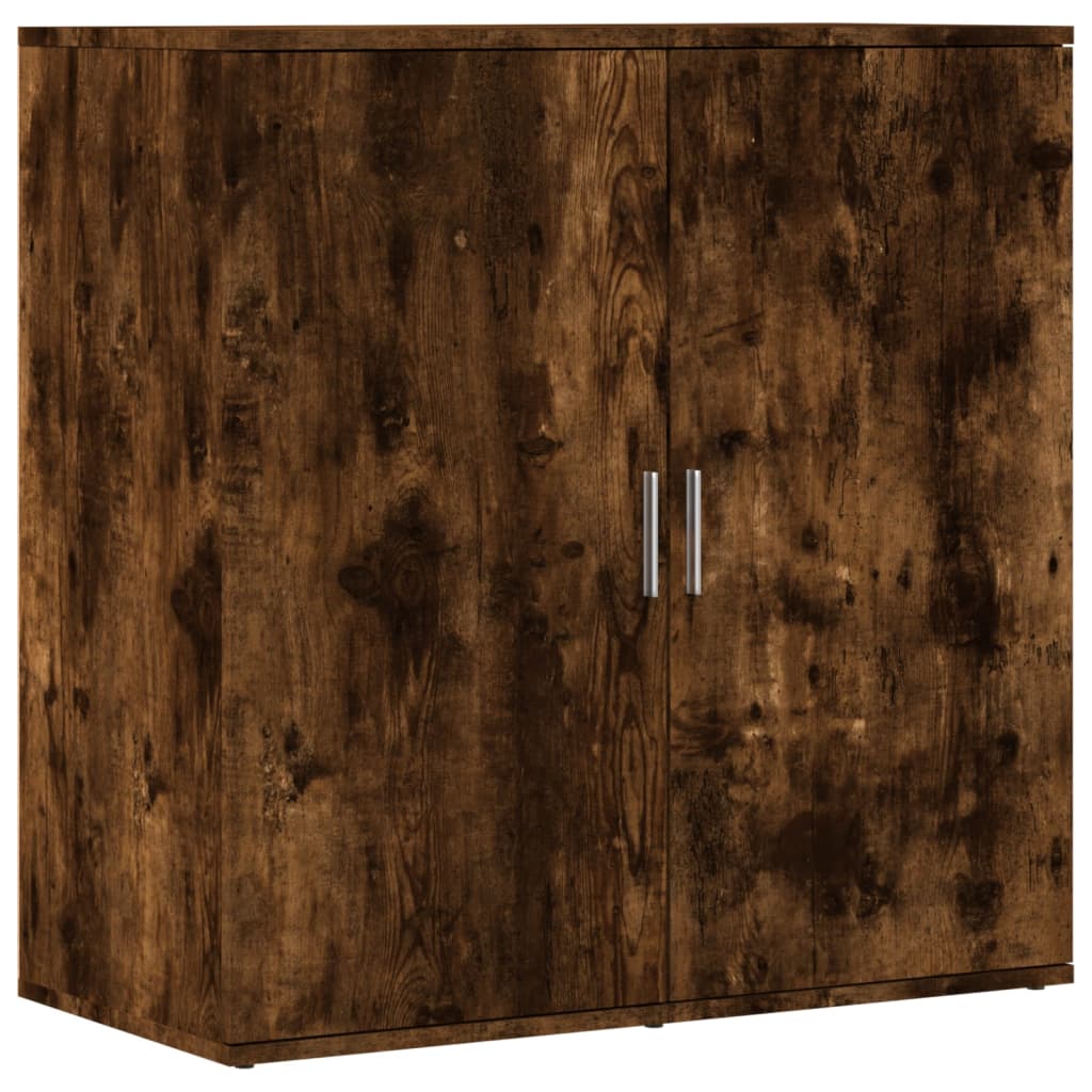 Dulapuri, 2 buc., stejar fumuriu, 79x38x80 cm, lemn prelucrat GartenMobel Dekor