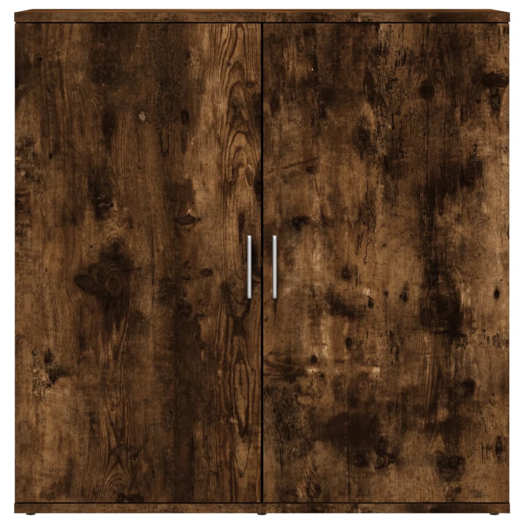 Dulapuri, 2 buc., stejar fumuriu, 79x38x80 cm, lemn prelucrat GartenMobel Dekor