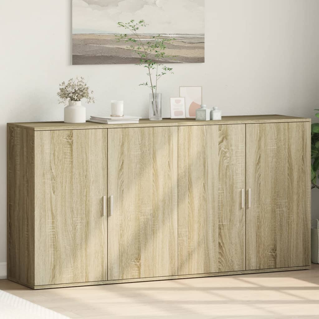 Dulapuri, 2 buc., stejar sonoma, 79x38x80 cm, lemn prelucrat GartenMobel Dekor