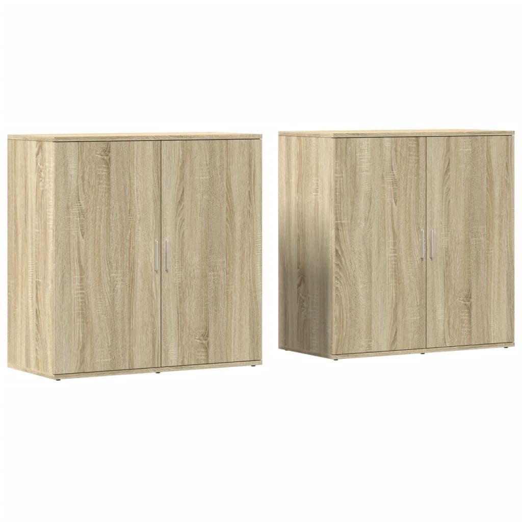 Dulapuri, 2 buc., stejar sonoma, 79x38x80 cm, lemn prelucrat GartenMobel Dekor