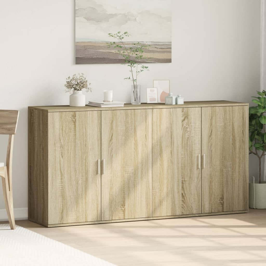 Dulapuri, 2 buc., stejar sonoma, 79x38x80 cm, lemn prelucrat GartenMobel Dekor