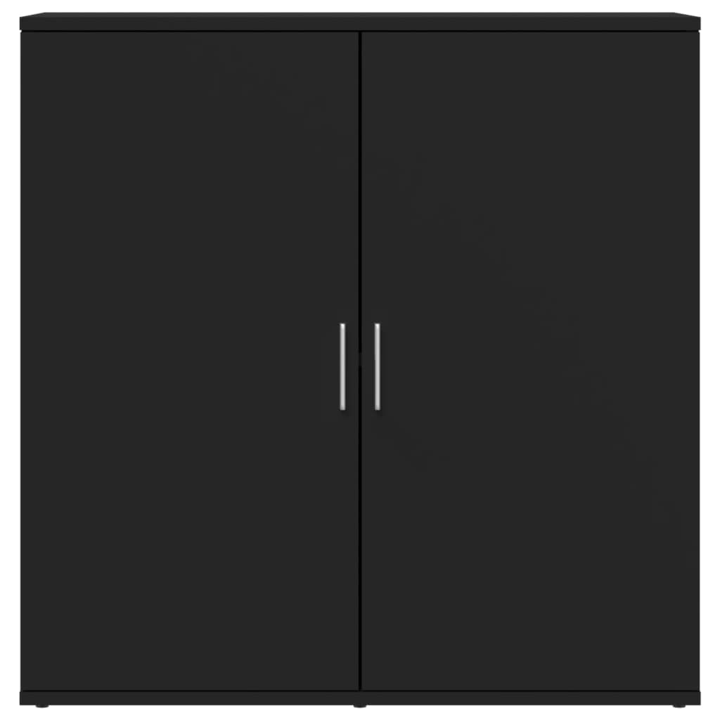 Dulapuri, negru, 2 buc., 79x38x80 cm, lemn prelucrat GartenMobel Dekor