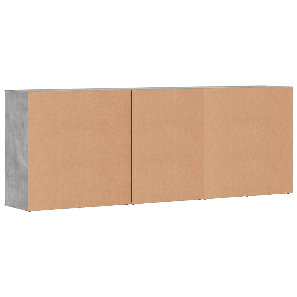 Servante, 3 piese, gri beton, lemn prelucrat GartenMobel Dekor