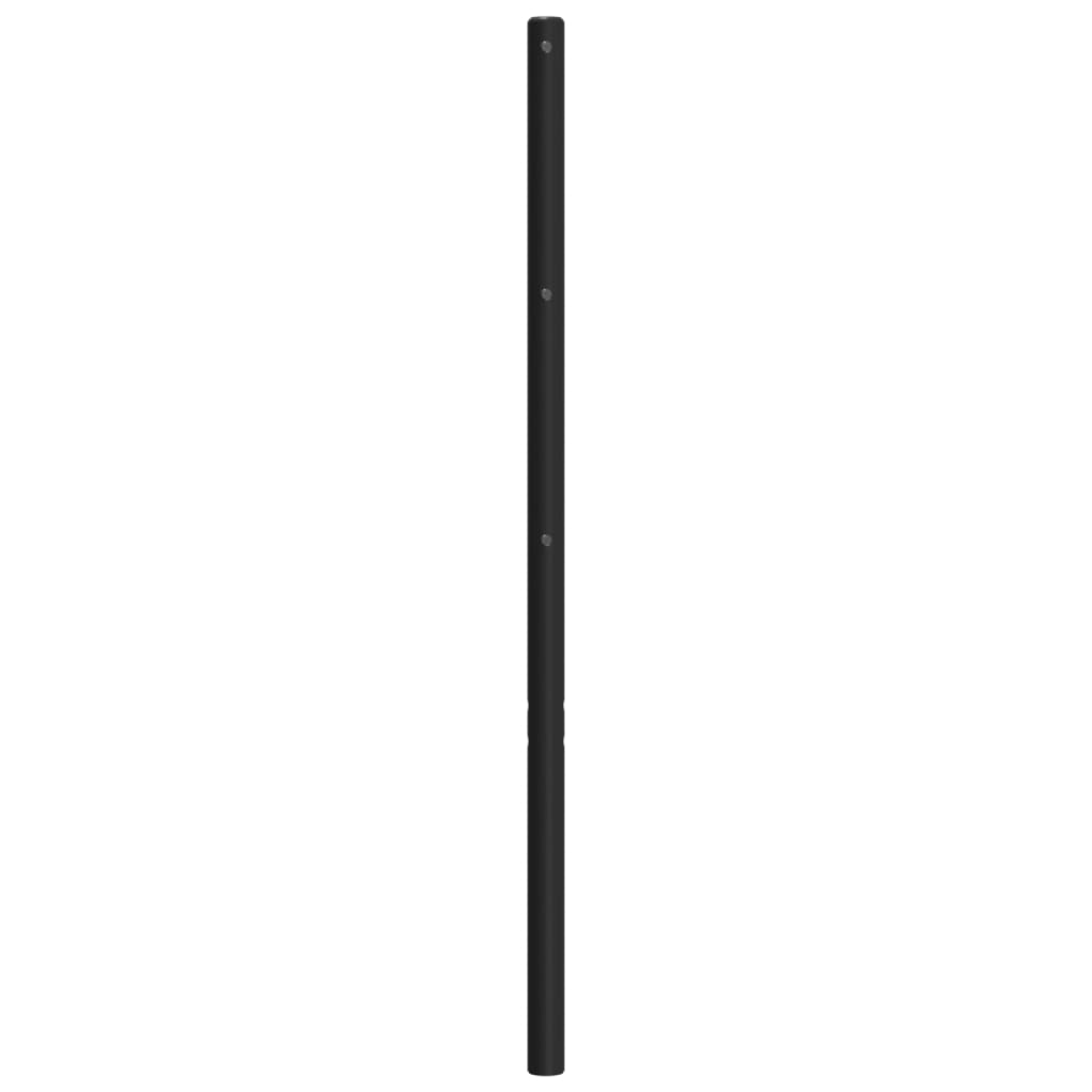 Tăblie de pat metalică, negru, 140 cm GartenMobel Dekor