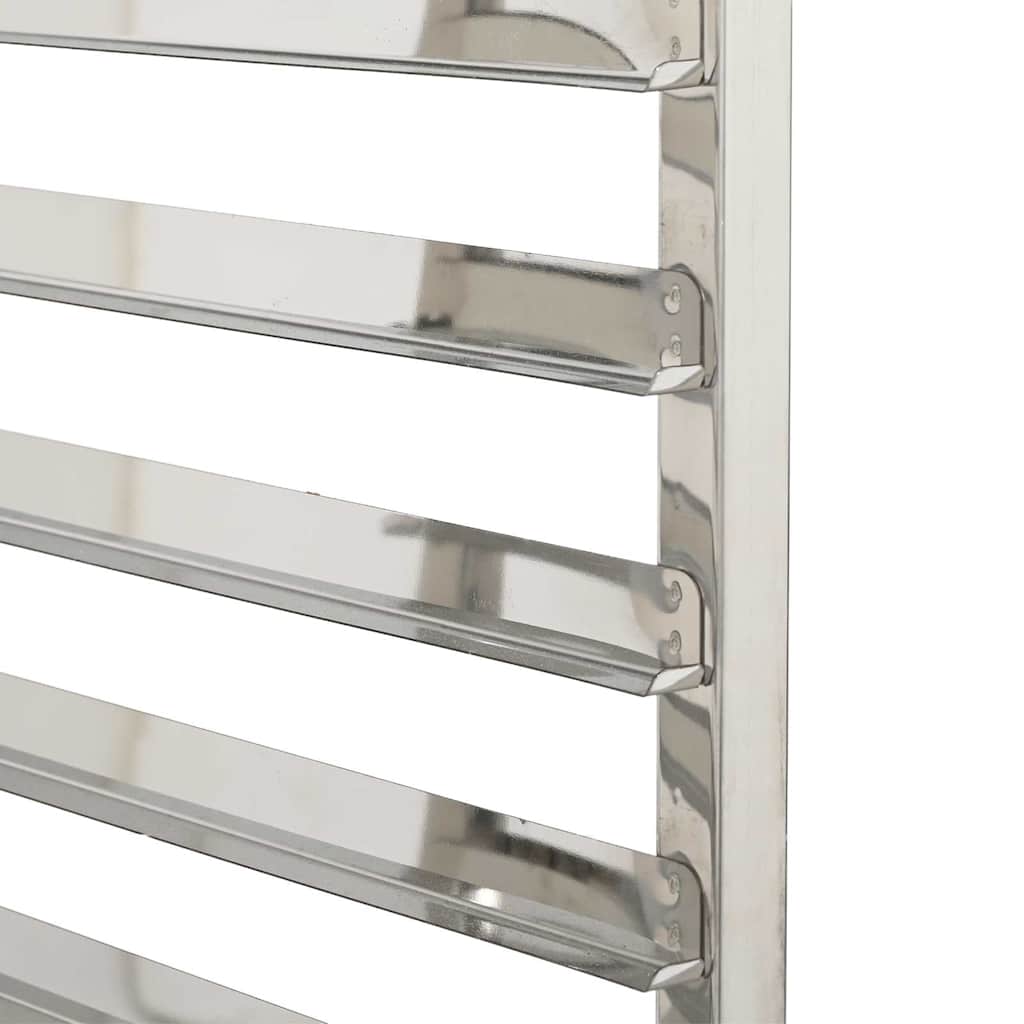 Cărucior cu tăvi cu 12 containere GN 75x55x87cm oțel inoxidabil GartenMobel Dekor