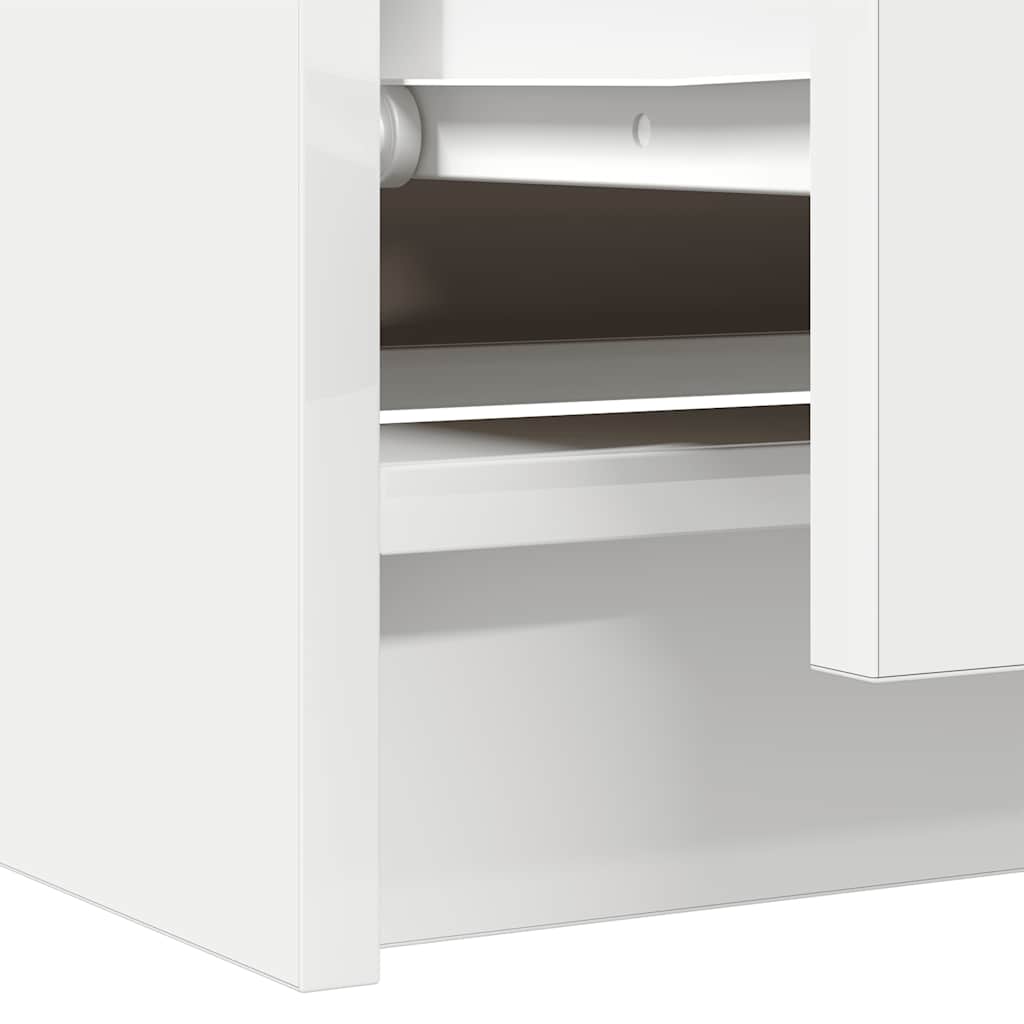 Dulap TV, alb, 60x35x54 cm, lemn prelucrat GartenMobel Dekor