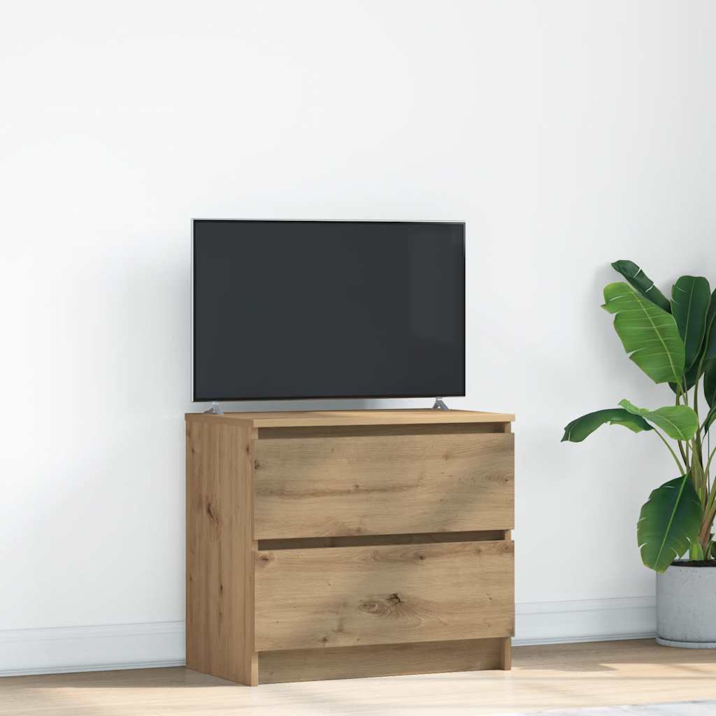 Dulap TV Artisan Stejar 60x35x54 cm Lemn prelucrat GartenMobel Dekor