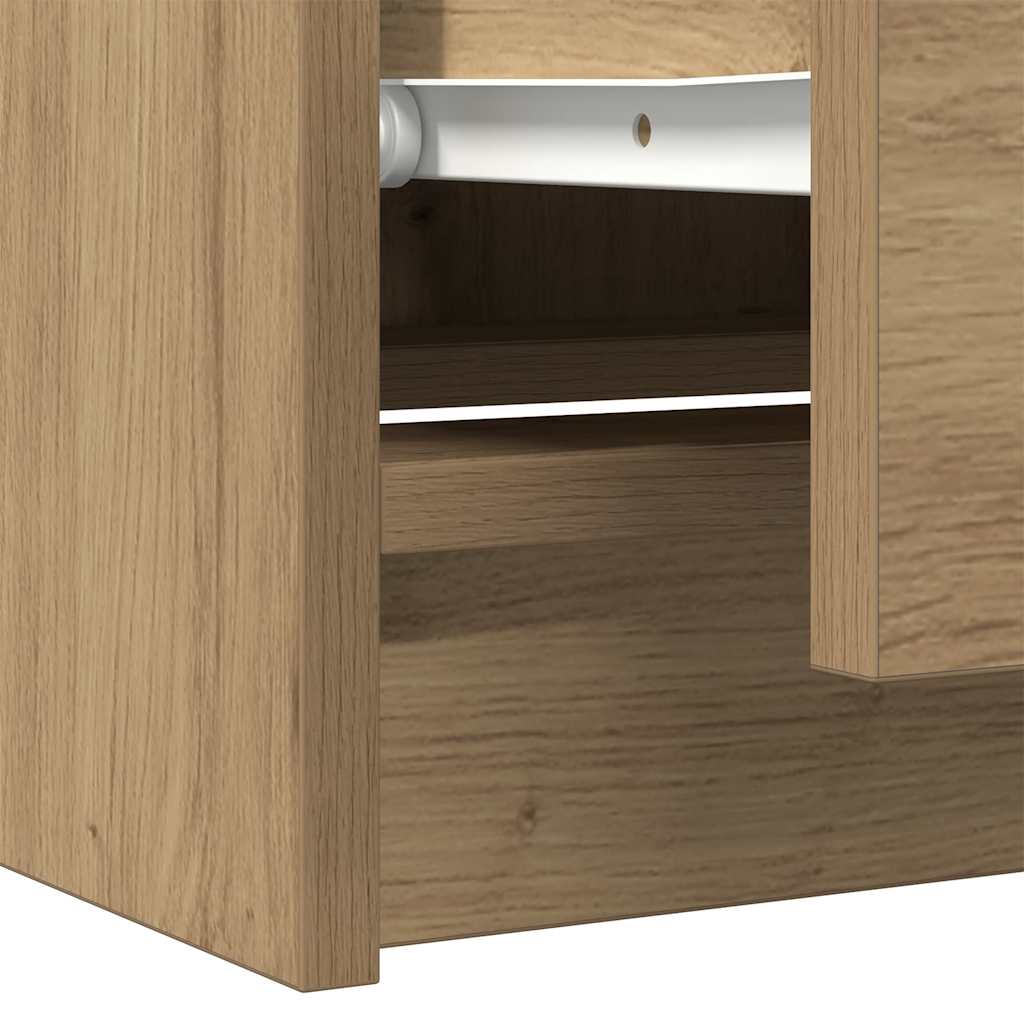 Dulap TV Artisan Stejar 60x35x54 cm Lemn prelucrat GartenMobel Dekor