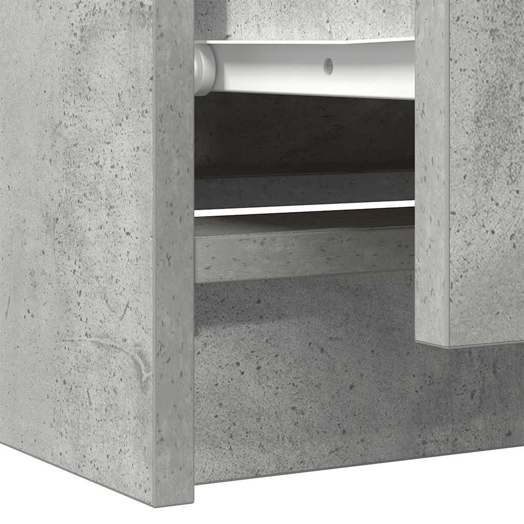 Dulap TV Beton Gri 60x35x54 cm Lemn prelucrat GartenMobel Dekor