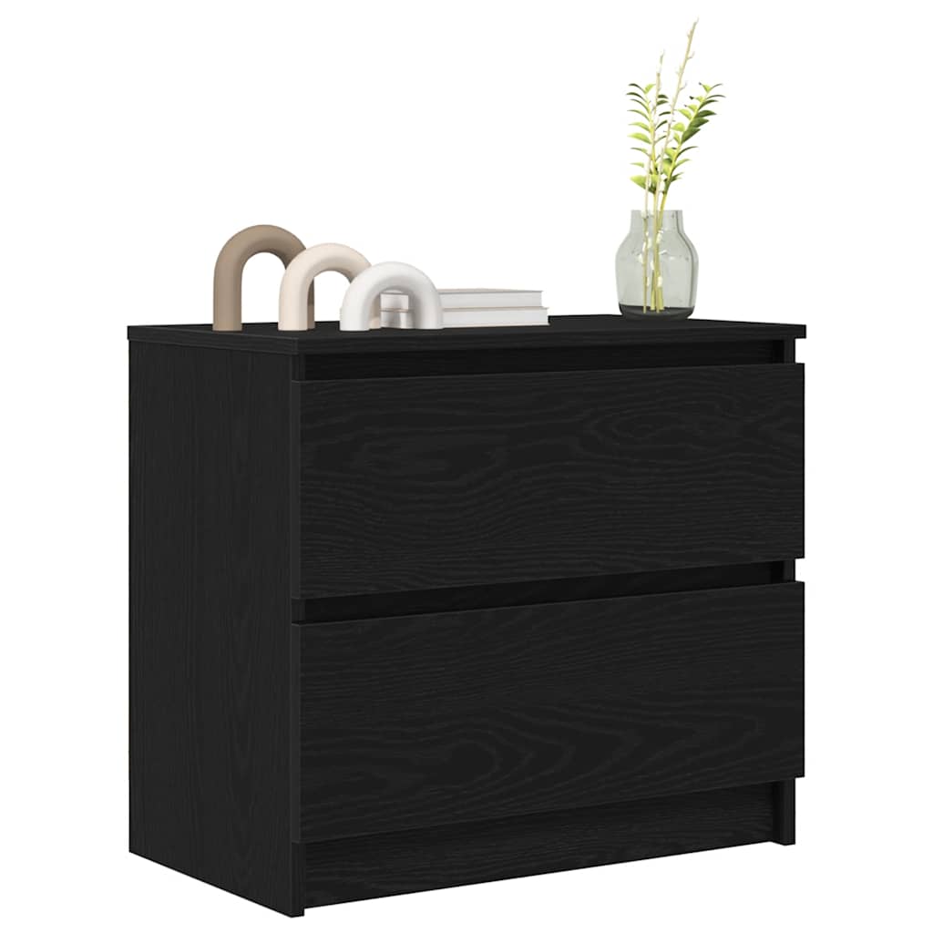 Dulap TV negru 60x35x54 cm lemn prelucrat GartenMobel Dekor