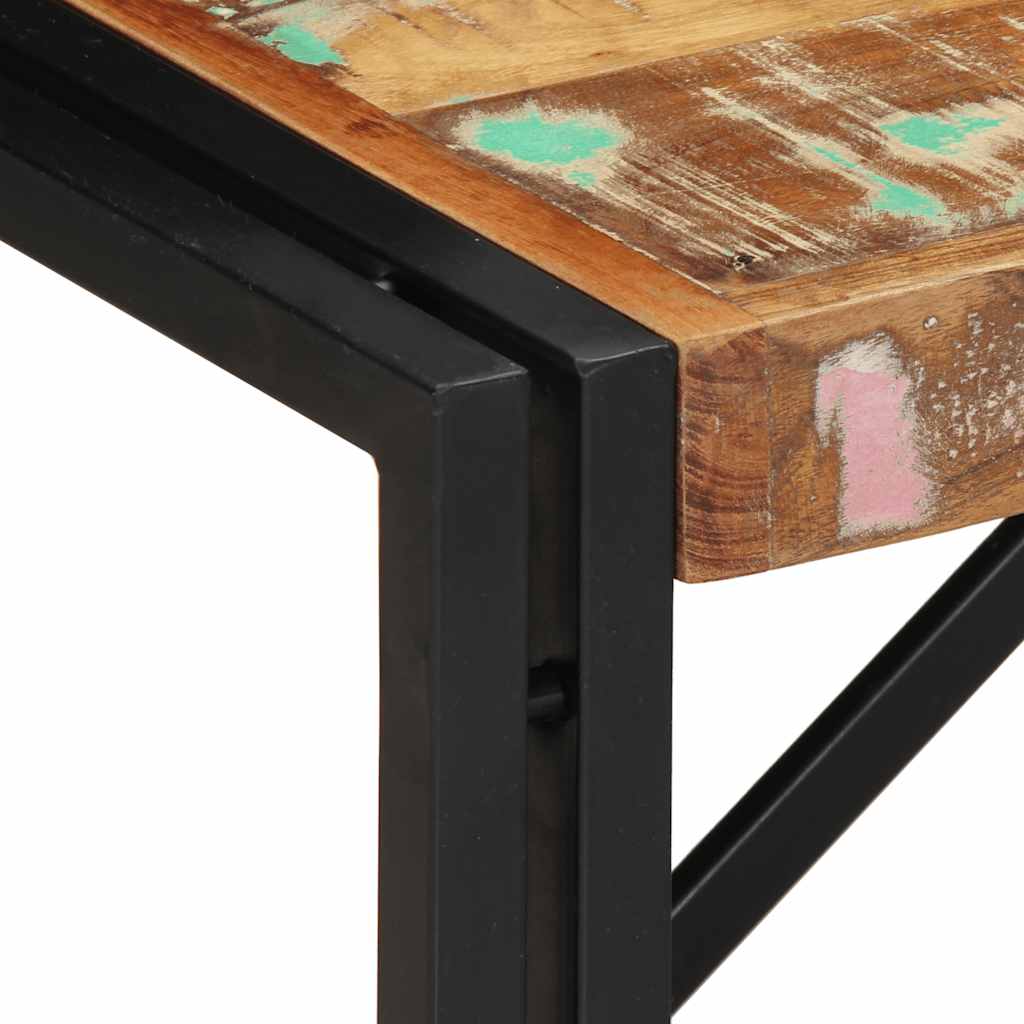 Masuta de cafea multicolora 80x40x35 cm lemn masiv recuperat GartenMobel Dekor