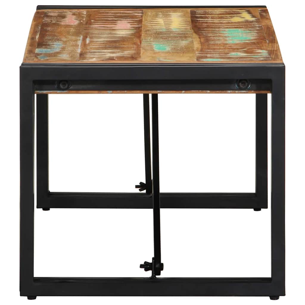 Masuta de cafea multicolora 80x40x35 cm lemn masiv recuperat GartenMobel Dekor