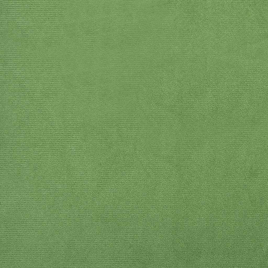 Scaun de relaxare cu taburet, verde deschis, catifea GartenMobel Dekor