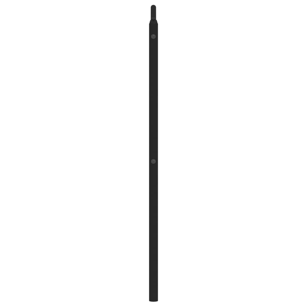 Tăblie de pat metalică, negru, 160 cm GartenMobel Dekor