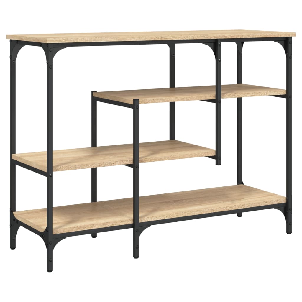 Măsuță consolă cu rafturi, stejar sonoma, 100x35x75 cm GartenMobel Dekor