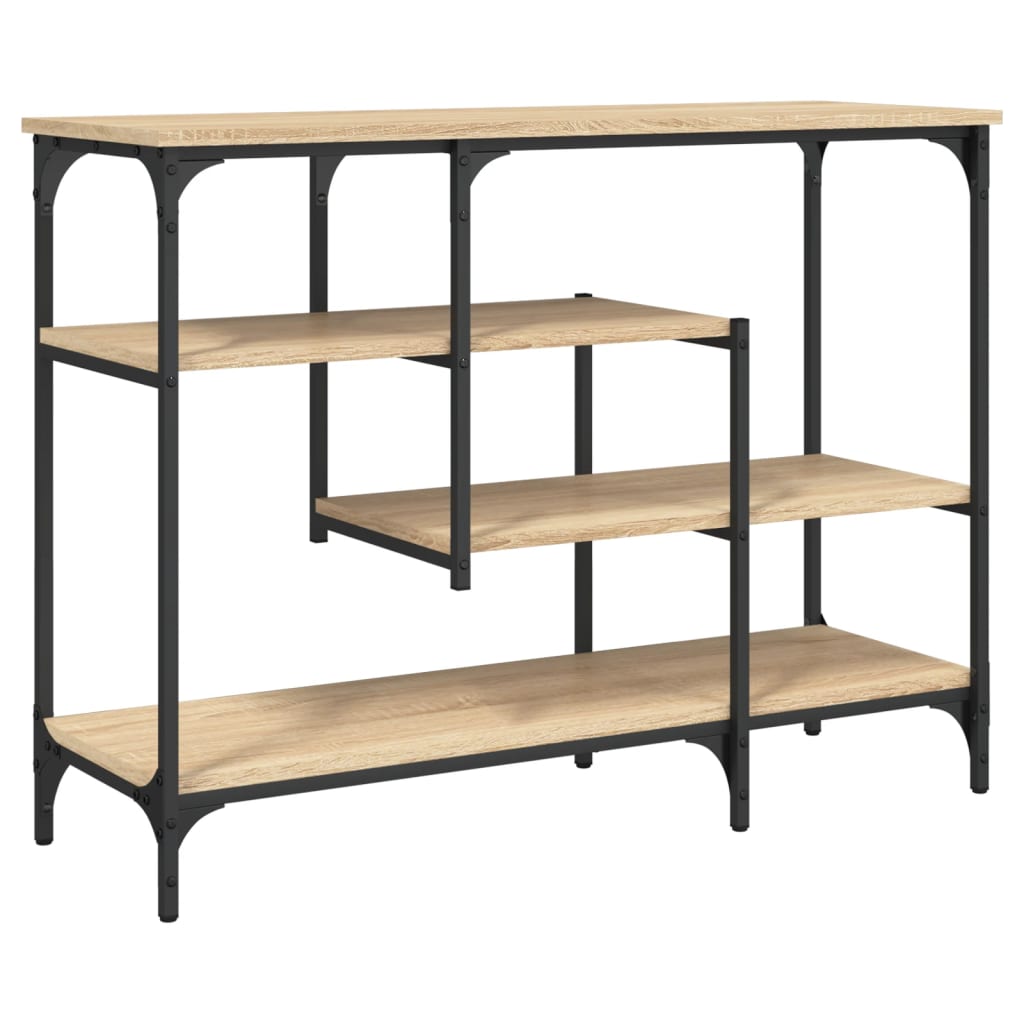 Măsuță consolă cu rafturi, stejar sonoma, 100x35x75 cm GartenMobel Dekor