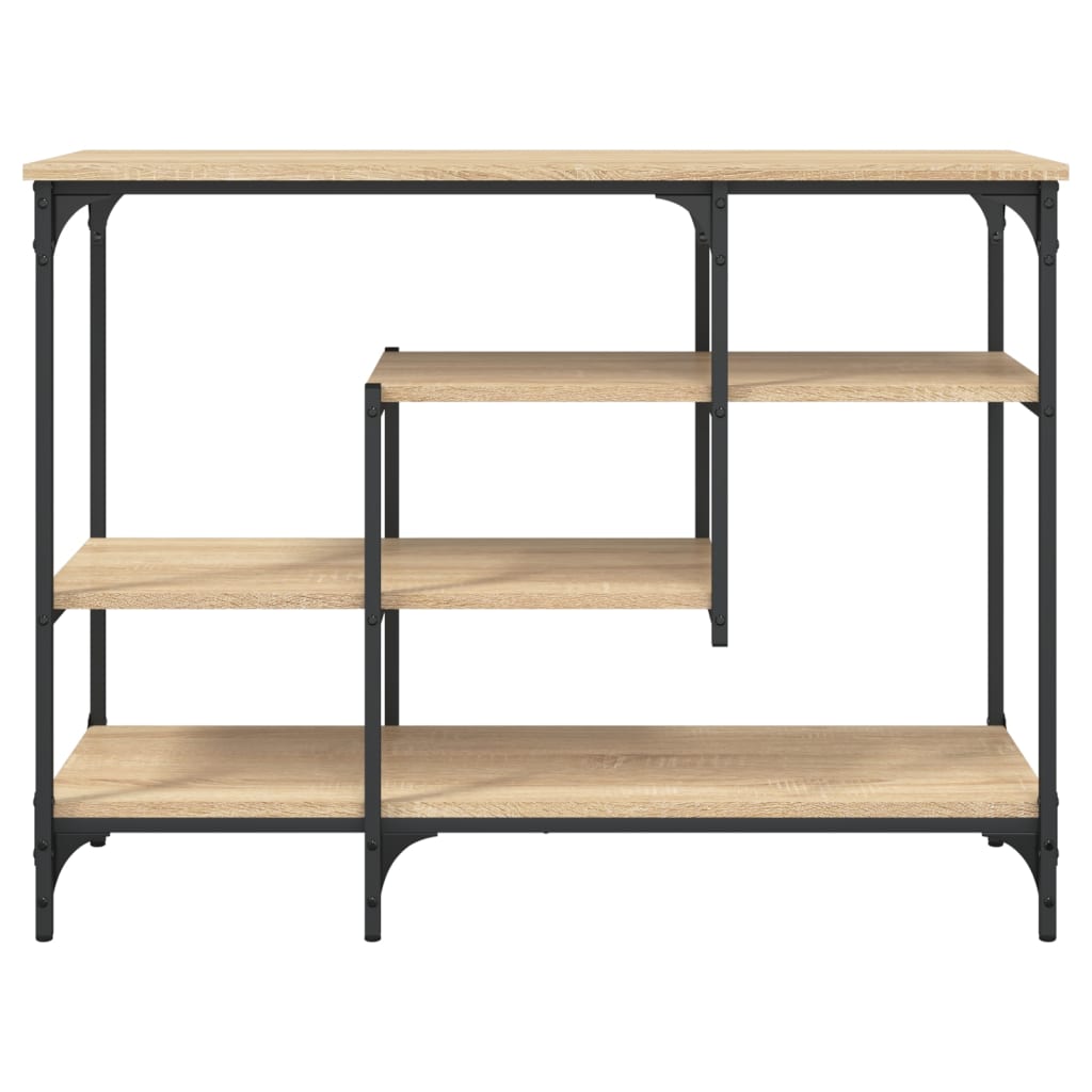 Măsuță consolă cu rafturi, stejar sonoma, 100x35x75 cm GartenMobel Dekor