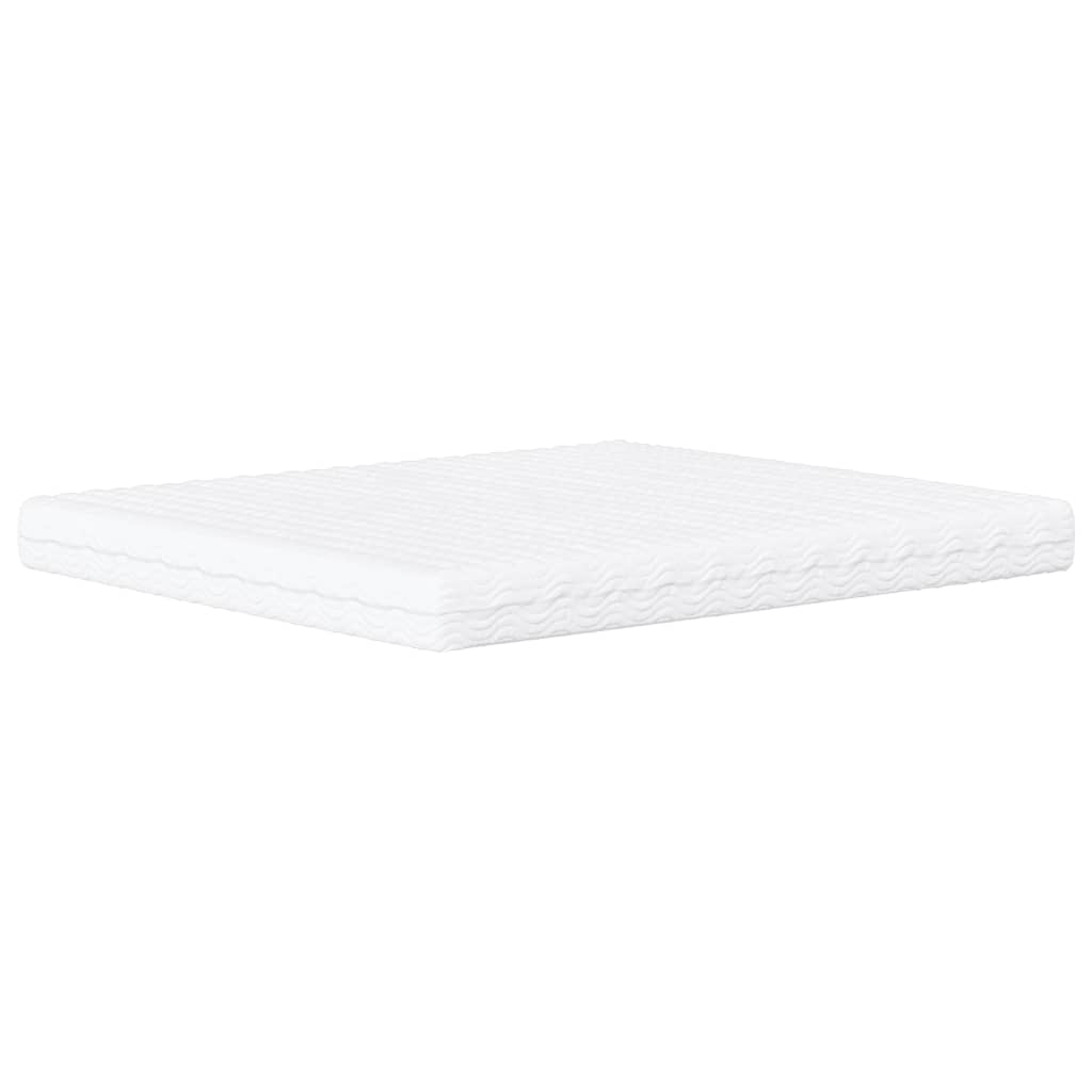 Pat cu saltea, gri, 160x200 cm, piele ecologică GartenMobel Dekor