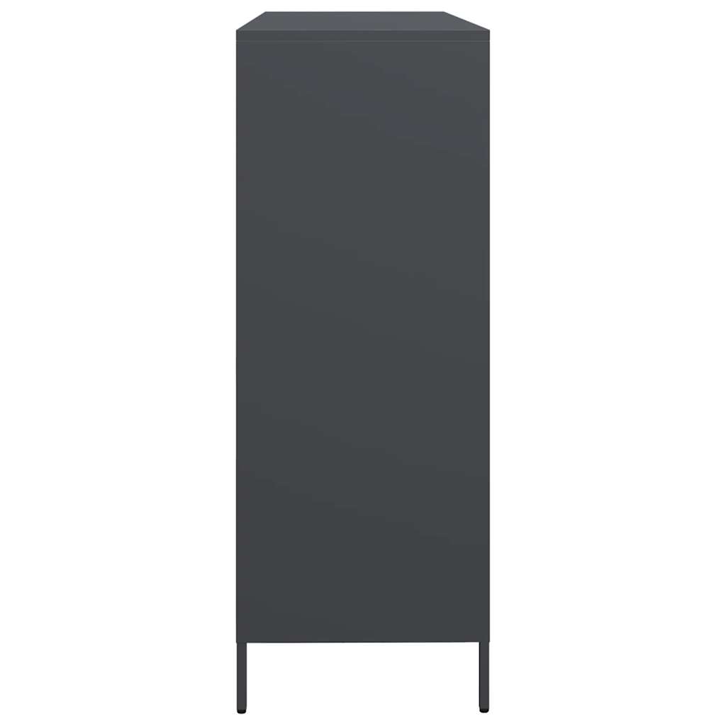 Dulap, antracit, 135x39x103,5 cm, oțel laminat la rece GartenMobel Dekor