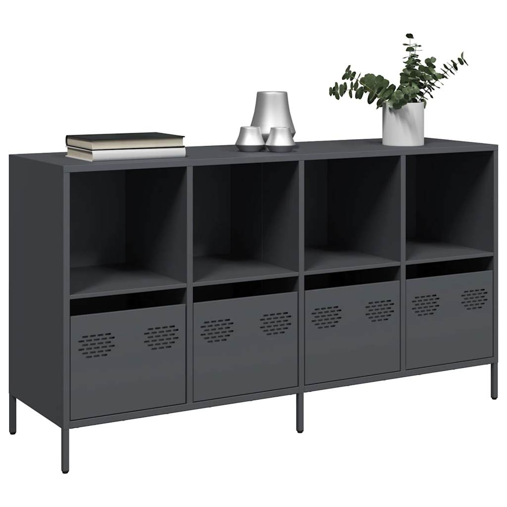 Dulap, antracit, 135x39x73,5 cm, oțel laminat la rece GartenMobel Dekor