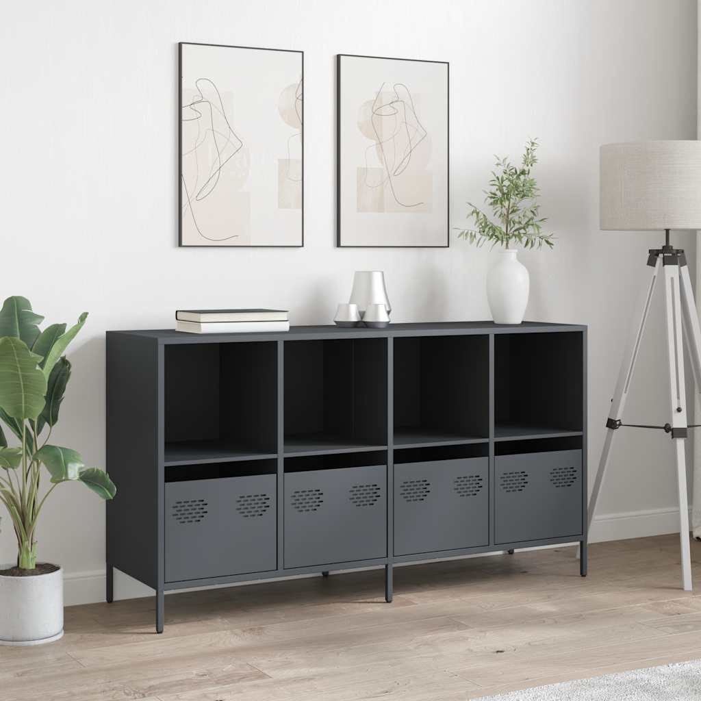 Dulap, antracit, 135x39x73,5 cm, oțel laminat la rece GartenMobel Dekor