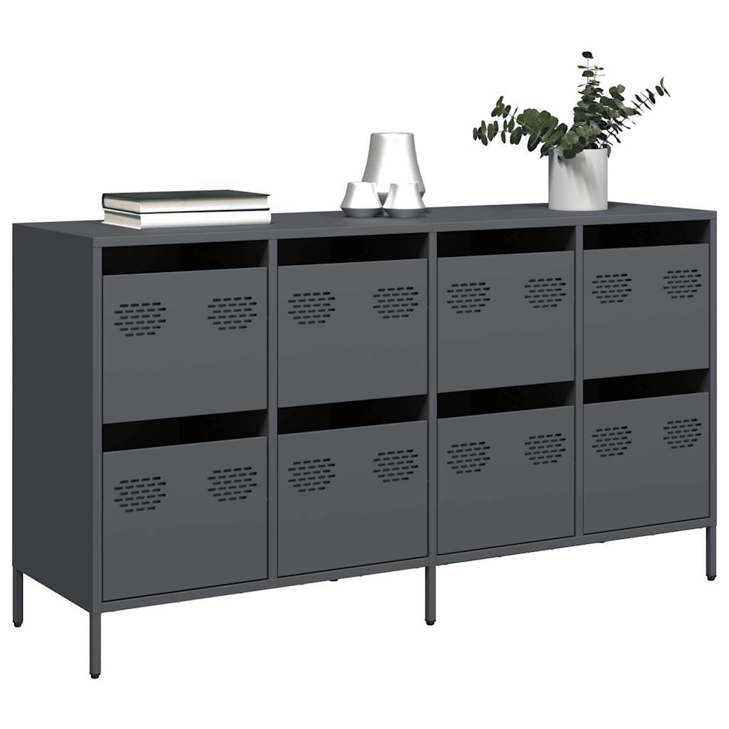 Dulap, antracit, 135x39x73,5 cm<br />, oțel laminat la rece GartenMobel Dekor