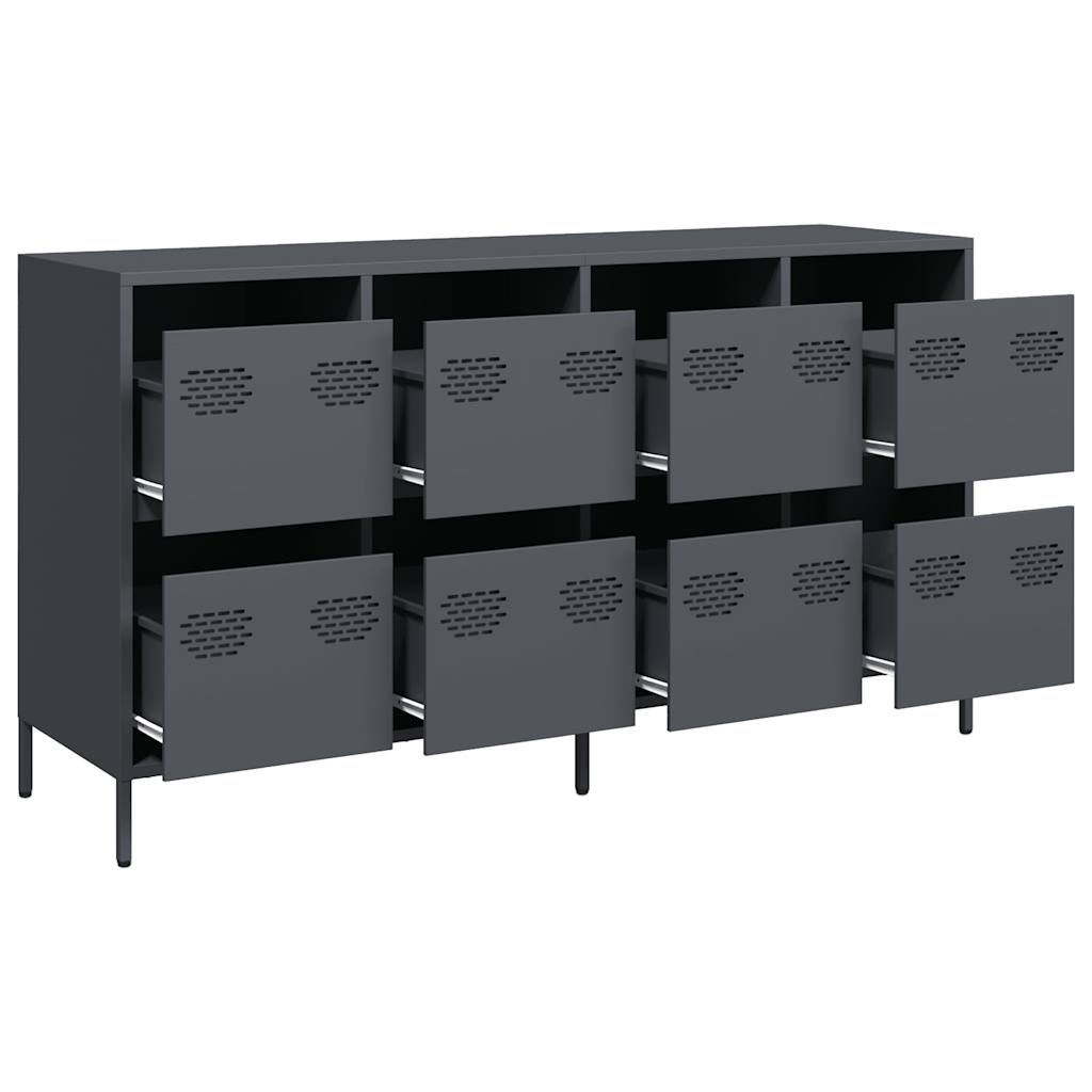 Dulap, antracit, 135x39x73,5 cm<br />, oțel laminat la rece GartenMobel Dekor