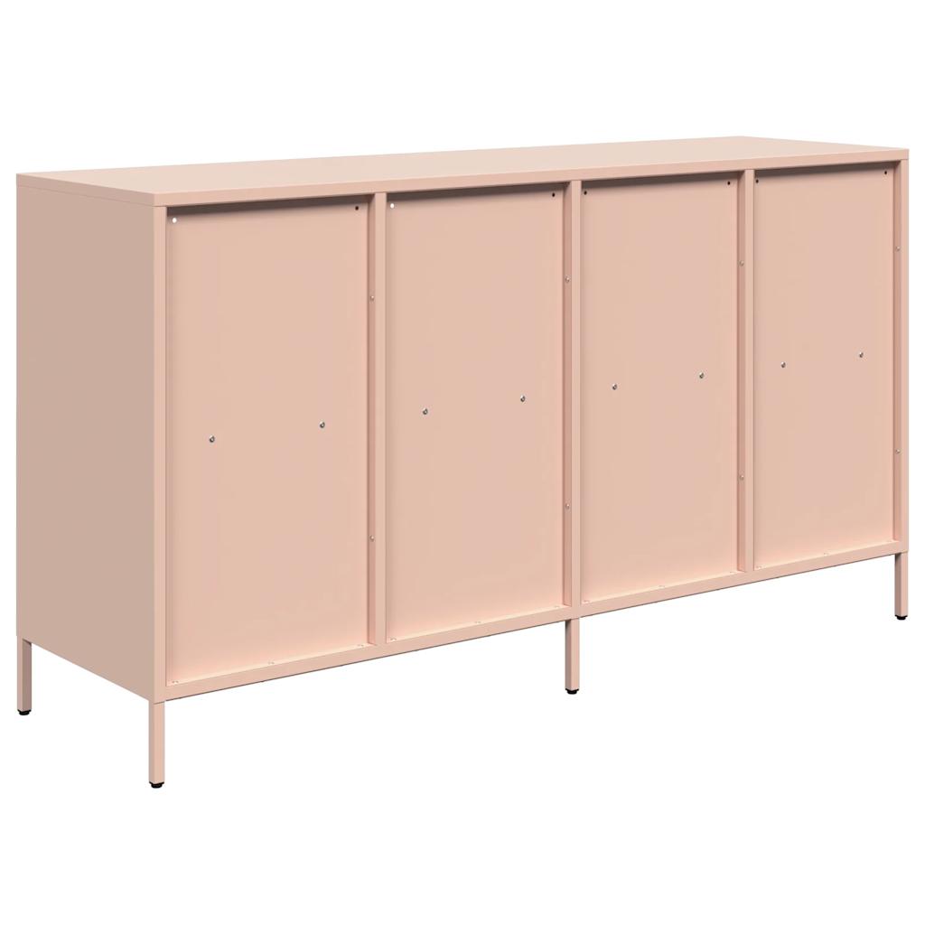 Dulap, roz, 135x39x73,5 cm, oțel laminat la rece GartenMobel Dekor