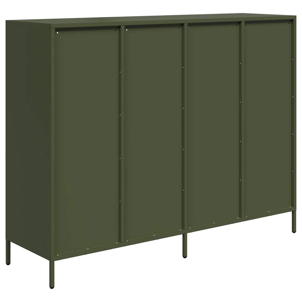 Dulap, verde măsliniu, 135x39x103,5 cm, oțel laminat la rece GartenMobel Dekor