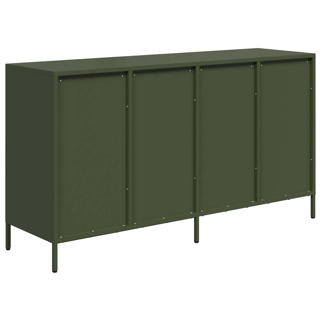 Dulap, verde măsliniu, 135x39x73,5 cm, oțel laminat la rece GartenMobel Dekor