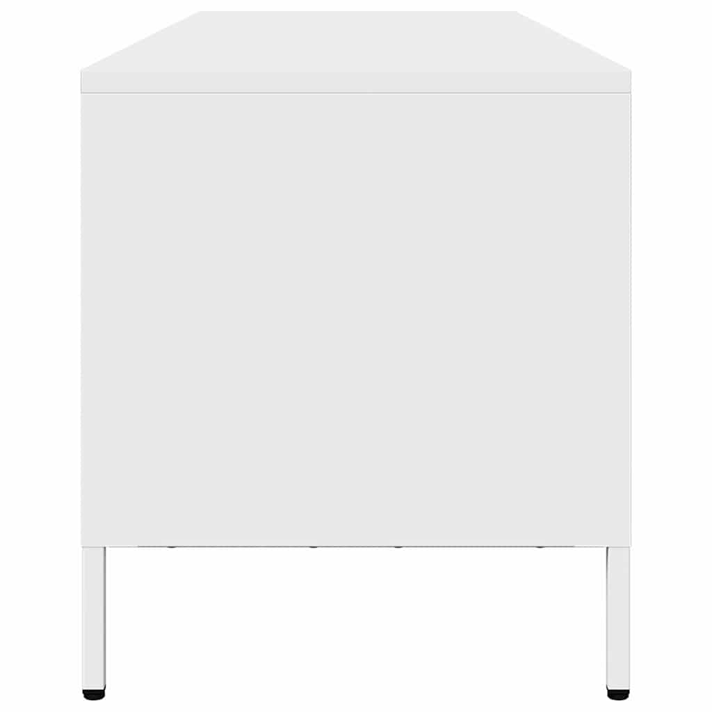 Dulap TV, alb, 202x39x43,5 cm, oțel laminat la rece GartenMobel Dekor