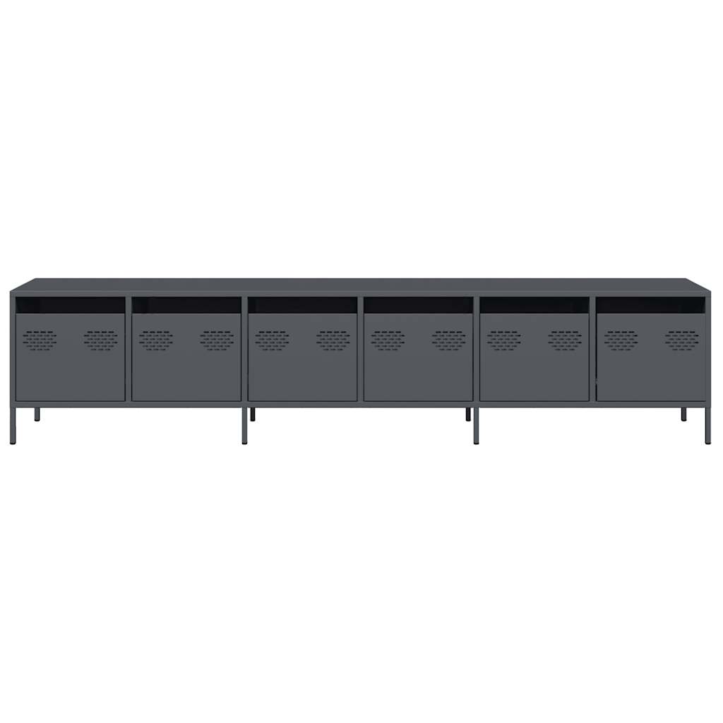 Dulap TV, antracit, 202x39x43,5 cm, oțel laminat la rece GartenMobel Dekor
