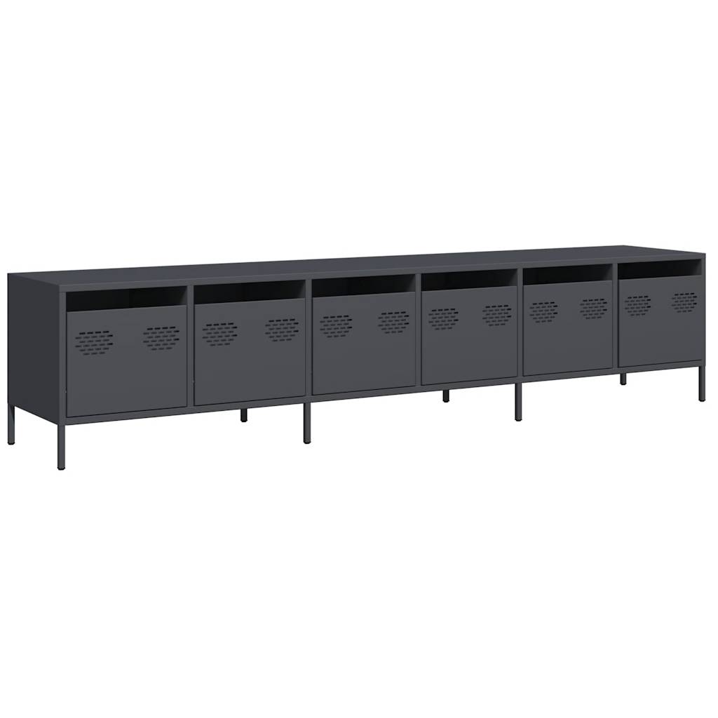 Dulap TV, antracit, 202x39x43,5 cm, oțel laminat la rece GartenMobel Dekor