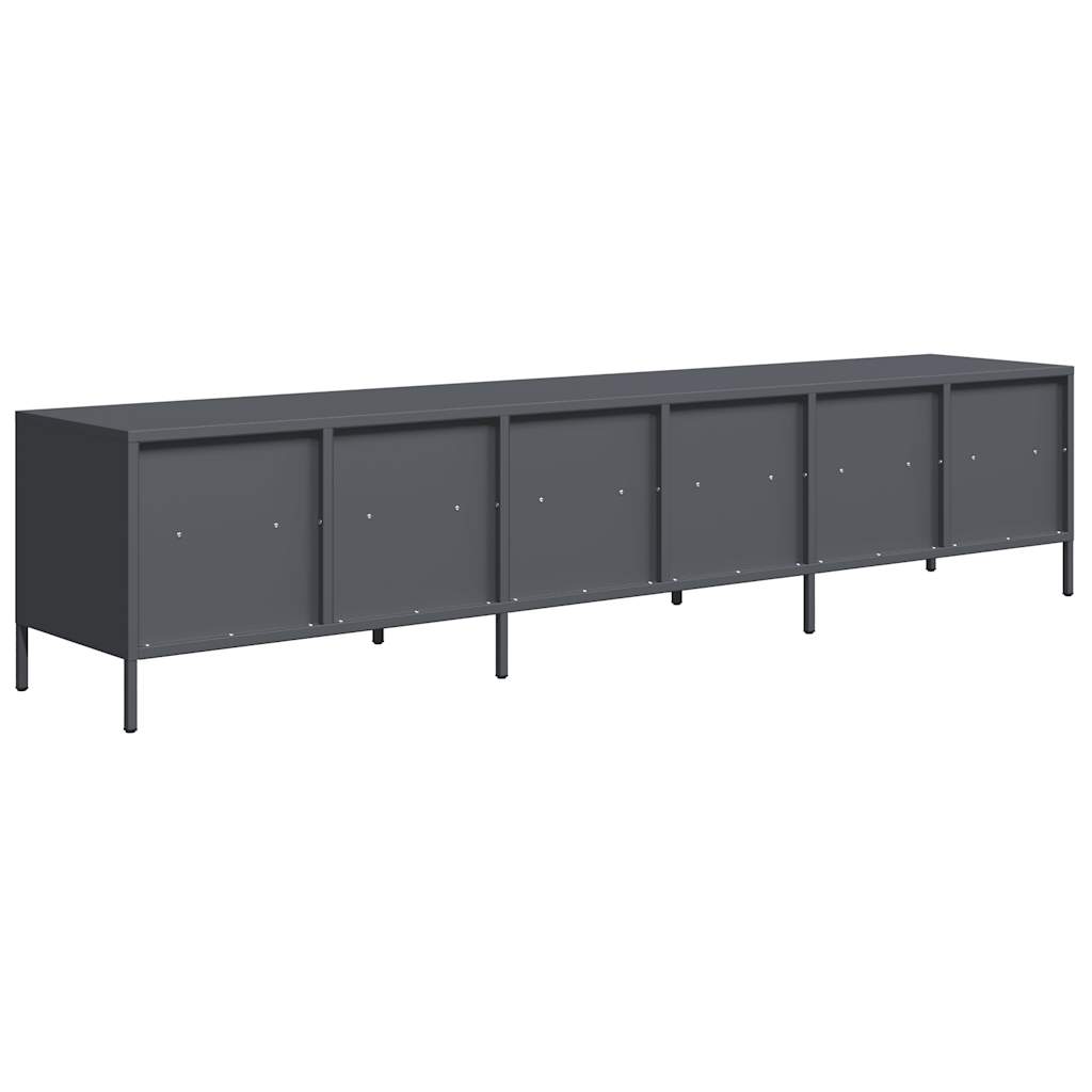 Dulap TV, antracit, 202x39x43,5 cm, oțel laminat la rece GartenMobel Dekor