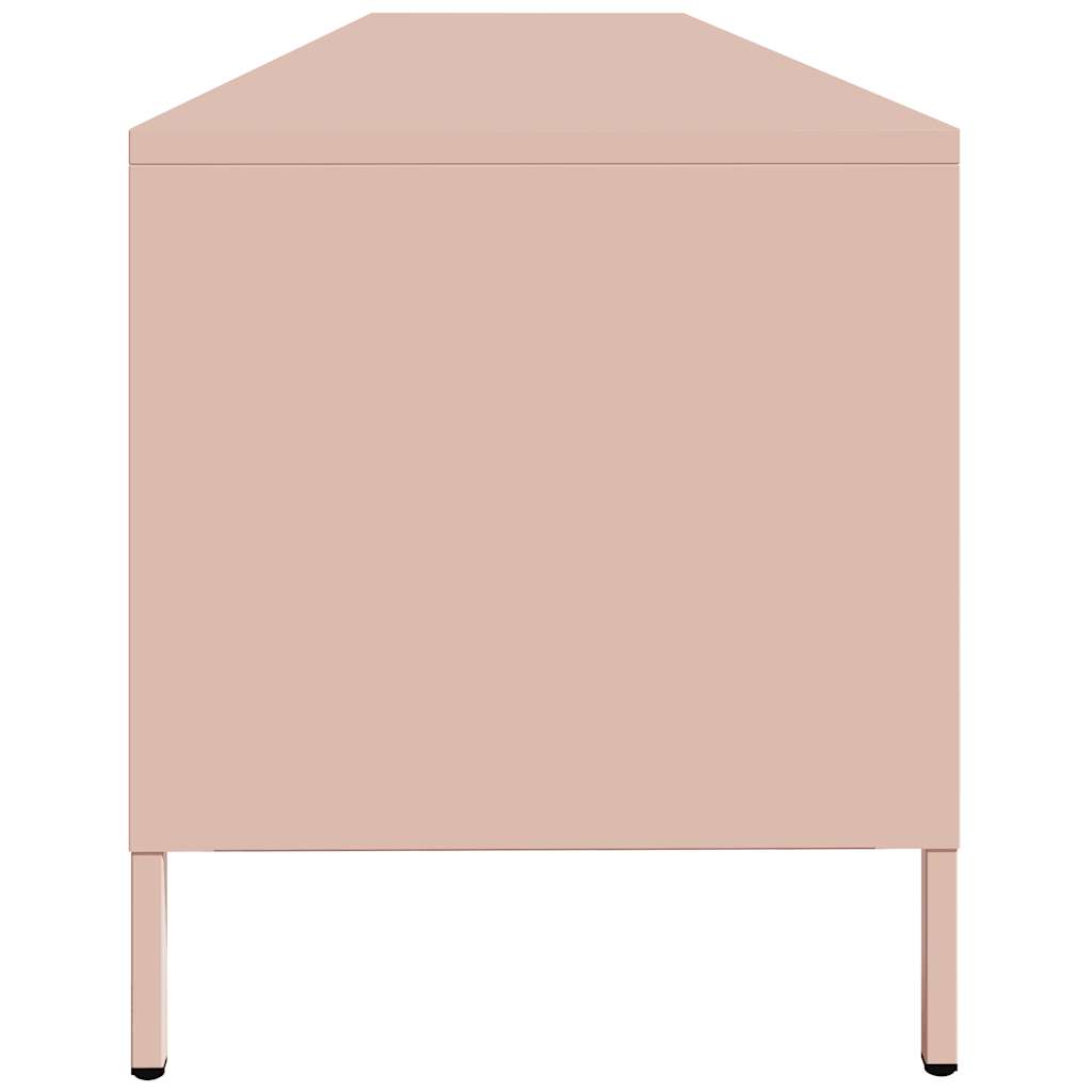 Dulap TV, roz, 202x39x43,5 cm, oțel laminat la rece GartenMobel Dekor