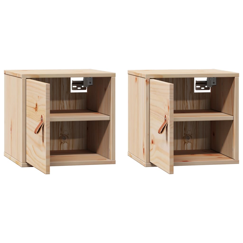 Dulapuri de perete, 2 buc., 31,5x30x30 cm, lemn masiv de pin GartenMobel Dekor