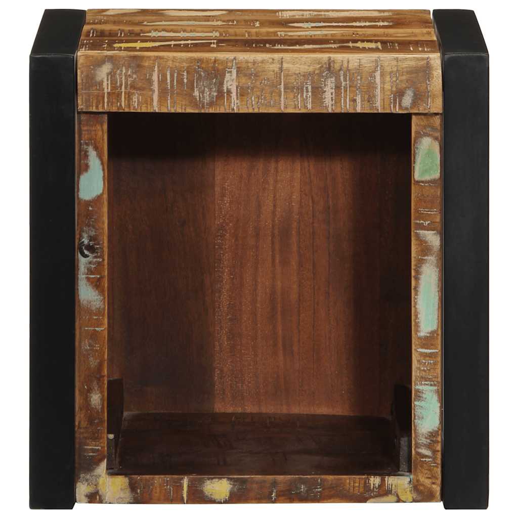 Noptiere 2 buc multicolore 40x35x40 cm lemn masiv recuperat GartenMobel Dekor