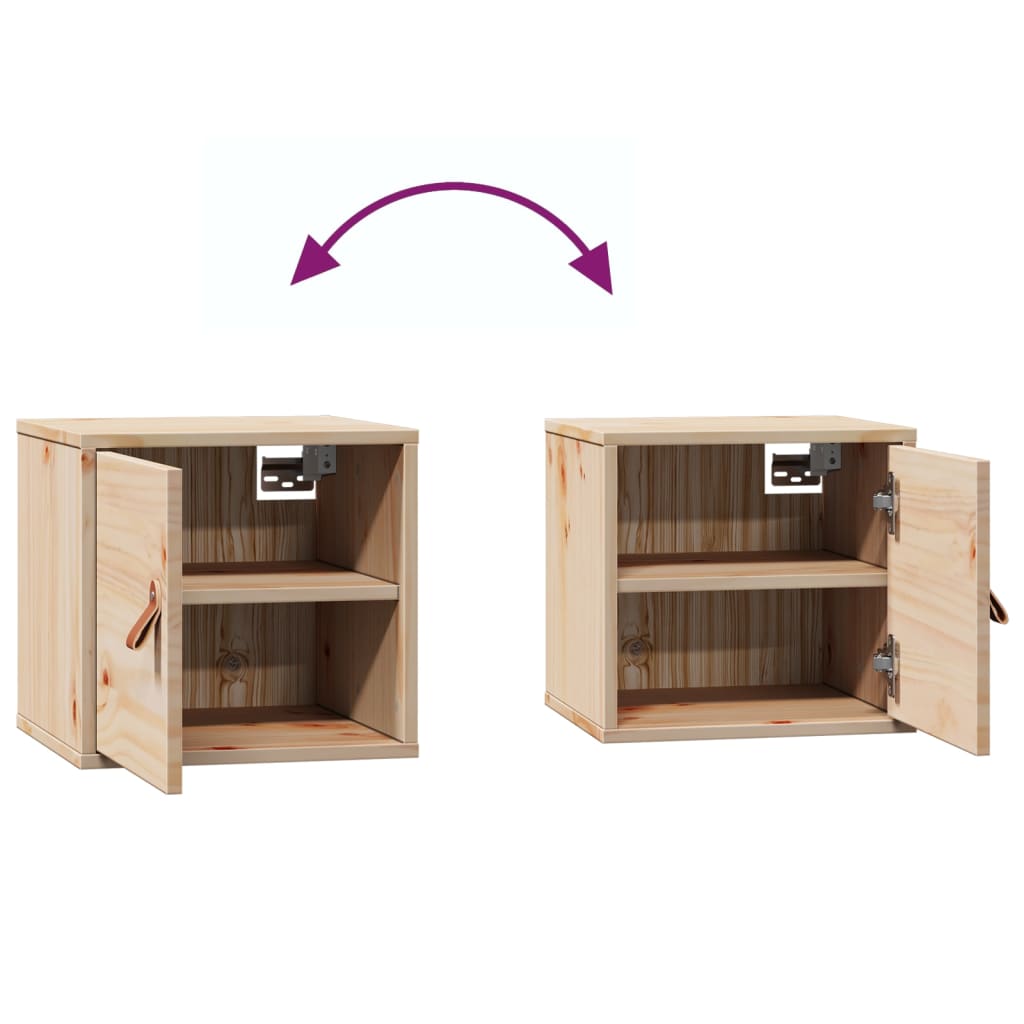 Dulapuri de perete, 2 buc., 31,5x30x30 cm, lemn masiv de pin GartenMobel Dekor