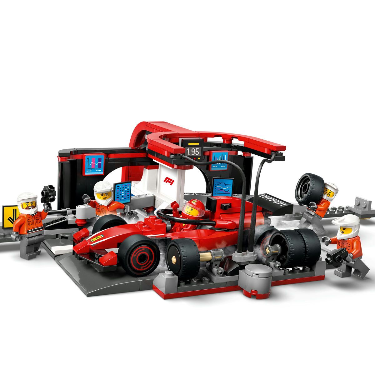 LEGO CITY BOXA SI MECANICI F1 CU MASINA FERRARI 60443 SuperHeroes ToysZone