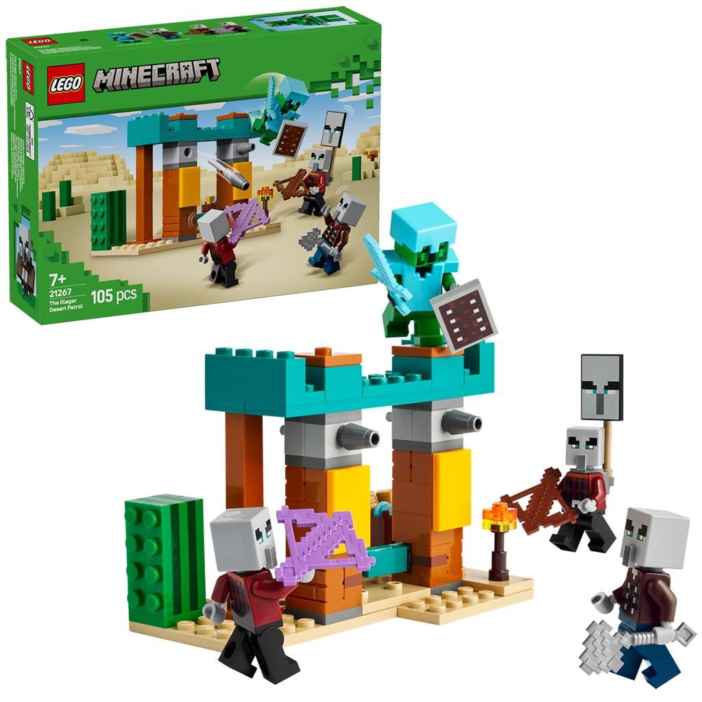 LEGO MINECRAFT PATRULA ILLAGER ÎN DESERT 21267 SuperHeroes ToysZone