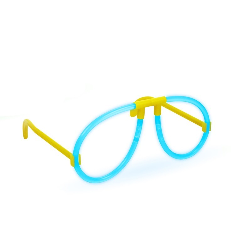 Ochelari luminescenti de petrecere, forma aviator, accesoriu neon, diverse culori culoare albastru MultiMark GlobalProd