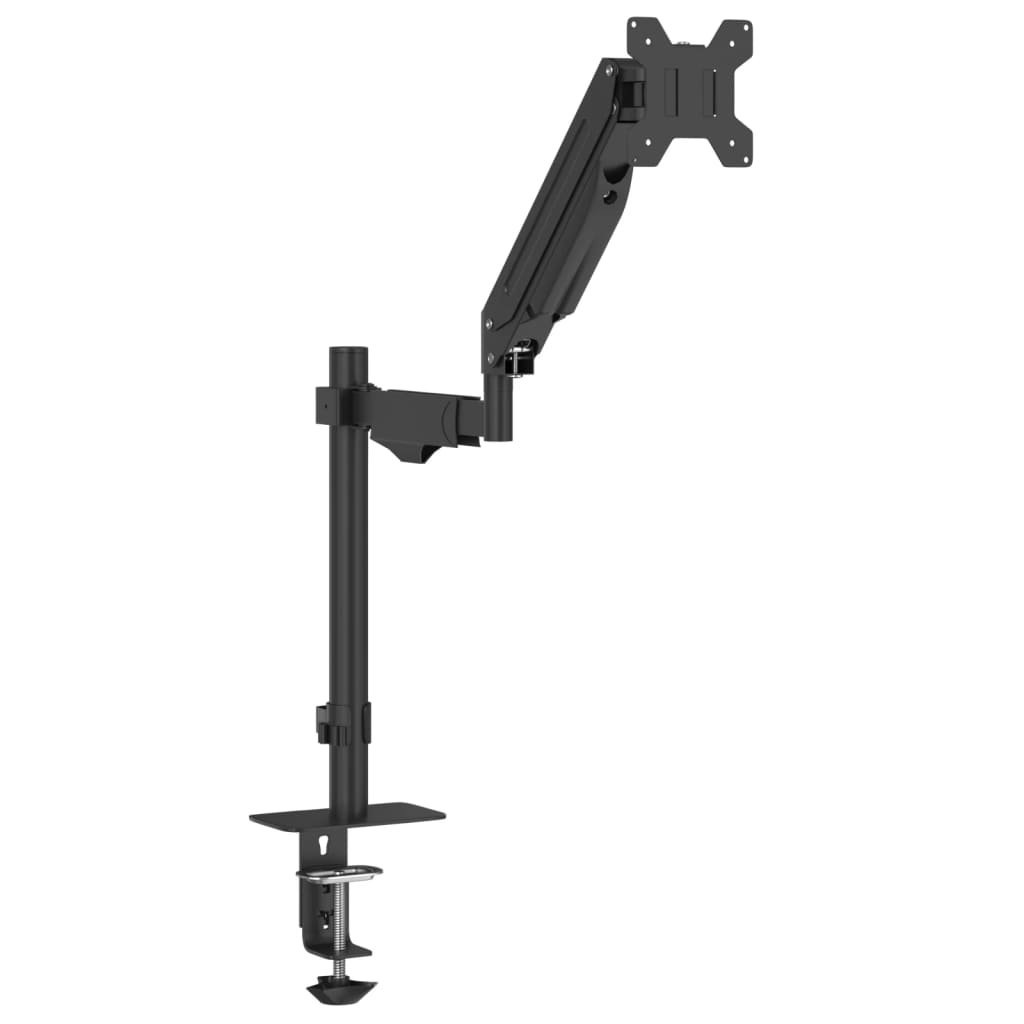 Braț unic de monitor ecran de max 27 inci arc cu gaz 10 kg GartenMobel Dekor