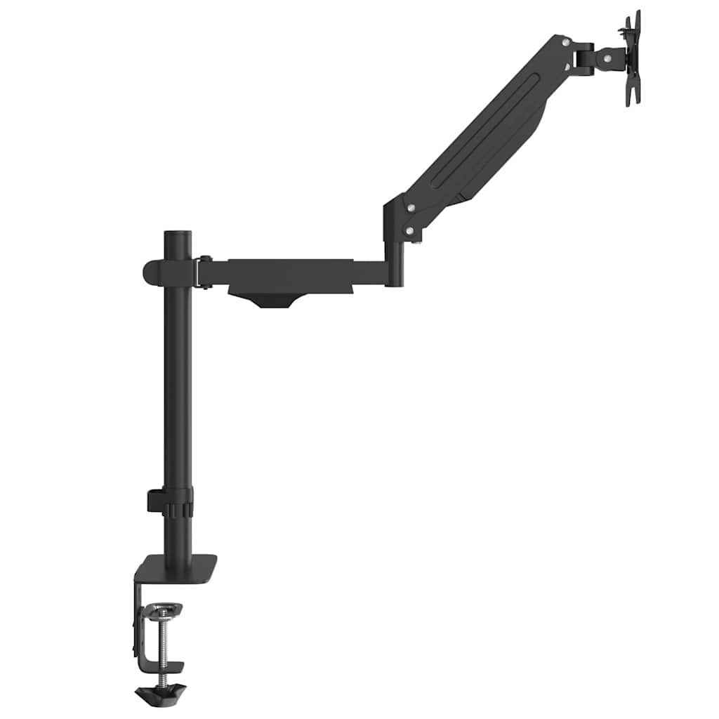 Braț unic de monitor ecran de max 27 inci arc cu gaz 10 kg GartenMobel Dekor