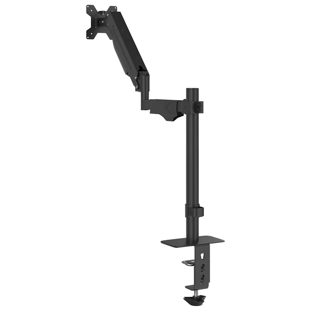 Braț unic de monitor ecran de max 27 inci arc cu gaz 10 kg GartenMobel Dekor