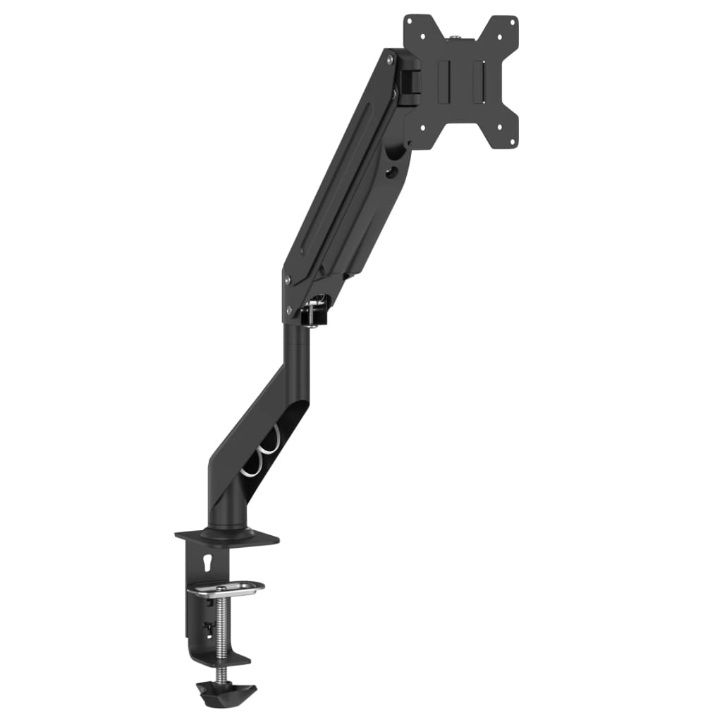 Braț unic de monitor ecran de max 27 inci cu arc de gaz 10 kg GartenMobel Dekor