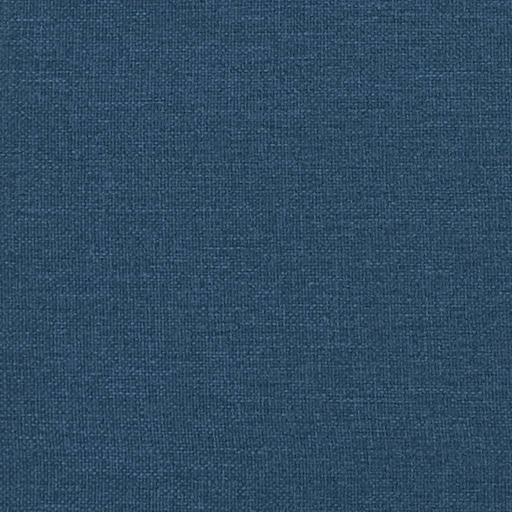 Cadru de pat cu tăblie fără saltea, albastru, 120x200cm, textil GartenMobel Dekor