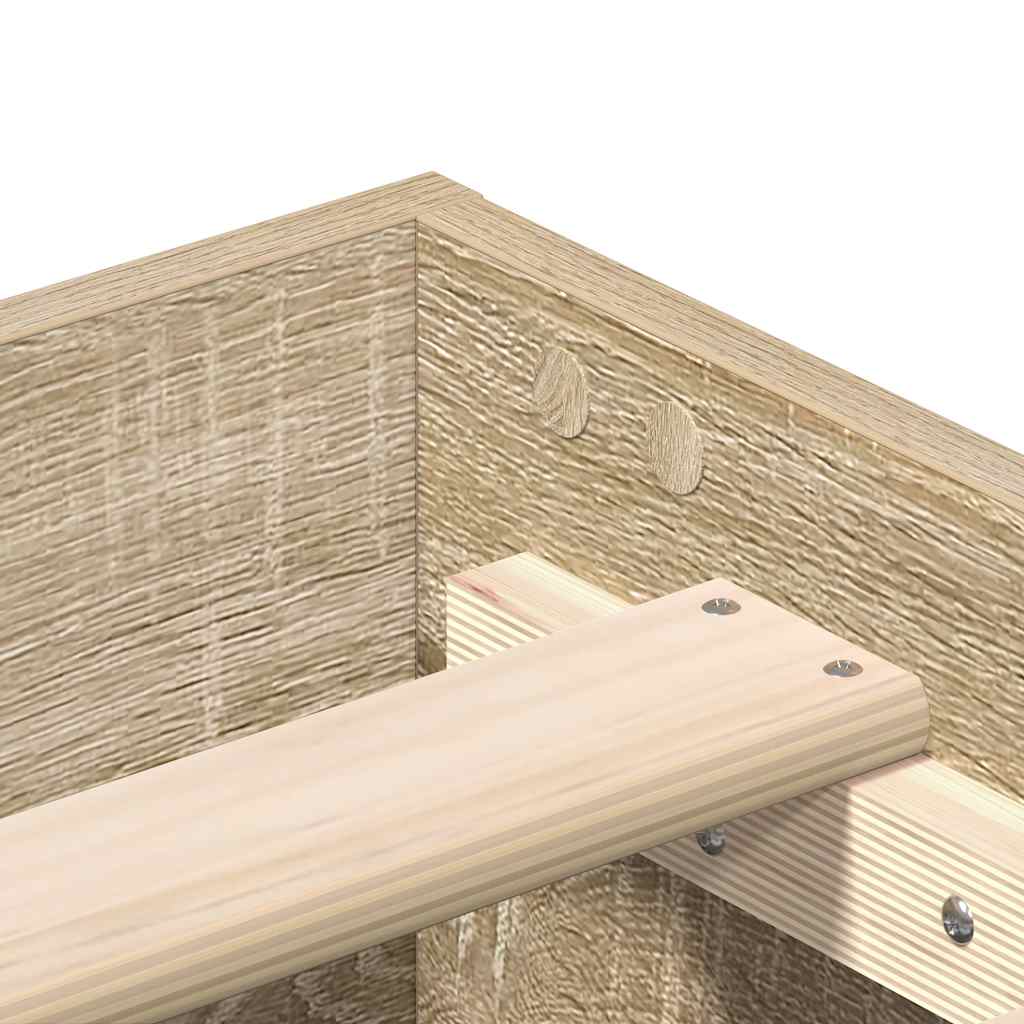 Cadru de pat fără saltea Stejar Sonoma 140x190cm Lemn prelucrat GartenMobel Dekor