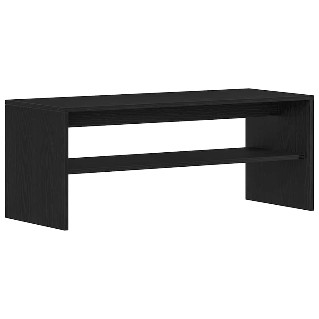 Dulap TV Stejar Negru 100x40x40 cm Lemn prelucrat GartenMobel Dekor