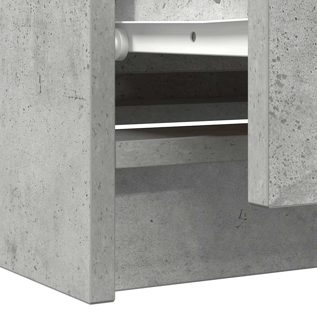 Comodă TV, gri beton, 100x35x54 cm, lemn prelucrat GartenMobel Dekor